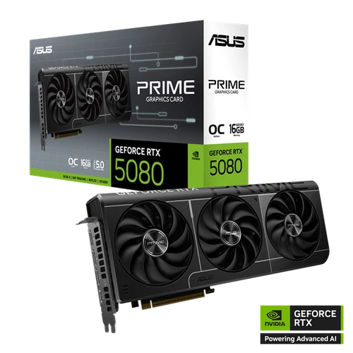 Asus Videokártya - nVidia PRIME-RTX5080-O16G (16384MB, GDDR7, 256bit, 1xHDMI, 3xDP)