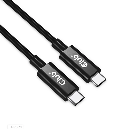 Club 3D Kábel - CAC-1579 (USB4 Type-C Gen 3x2, Bi-directional, 8K60Hz, 40Gbps, 240W PD, EPR, 3m)