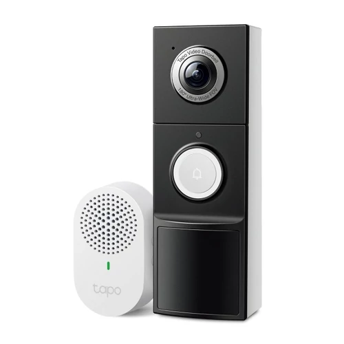 TP-Link Vezeték nélküli IP video kaputelefon szett - Tapo D235 (5MP, 180°; IP66, SD, audio; H.264; 10000mAh akku)