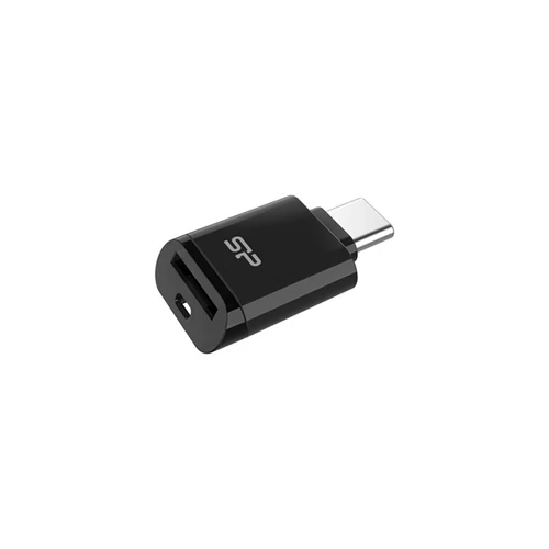 Silicon Power Kártyaolvasó - USB Type-C 3.2  (MicroSD, UHS-I DDR200) 180MB/s olvasási és 165MB/s írási sebesség, Fekete