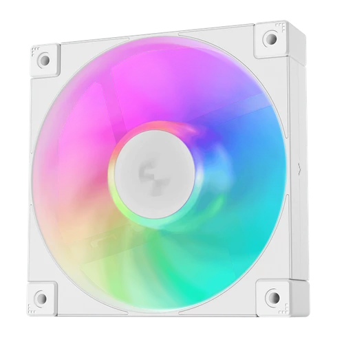 DeepCool Cooler 12cm - FD12 ARGB WH (27,6dB; max. 109,07 m3/h; 3pin csatlakozó; hydro bearing, ház hűtésre, PWM, fehér)