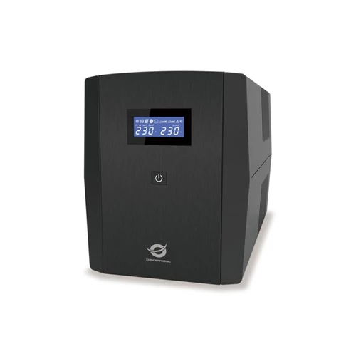 Conceptronic Szünetmentes  1500VA - ZEUS08E (6x IEC C13, line-interaktív, RJ45 vonalvédelem, HID USB, fekete)