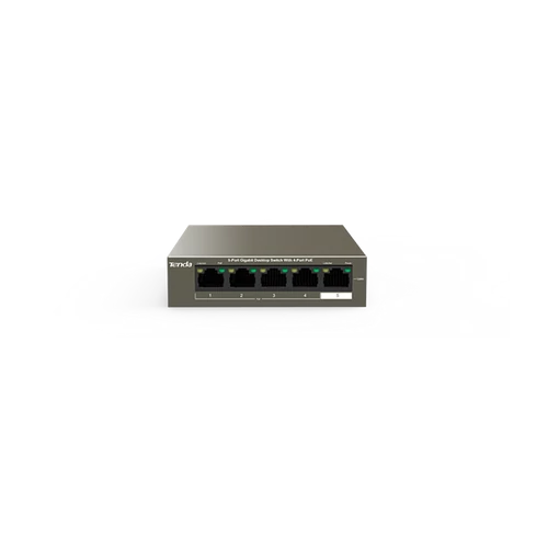 Tenda Switch PoE - TEG1105P-4-63W (5x1Gbps; 4x af/at PoE; 58W)