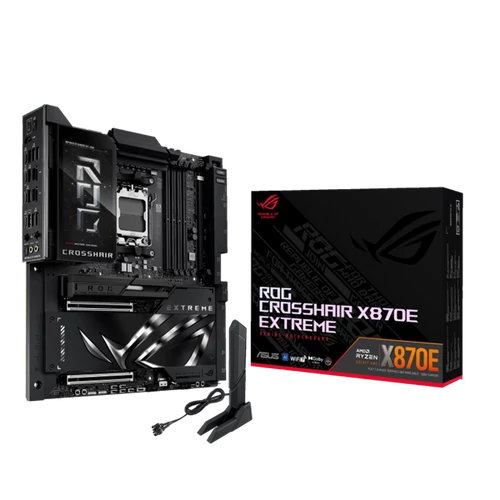 Asus Alaplap - AMD ROG CROSSHAIR X870E EXTREME AM5 (X870, ATX, 4xDDR5 9000+MHz, 4xSATA3, 5x M.2, HDMI+2xUSB4)