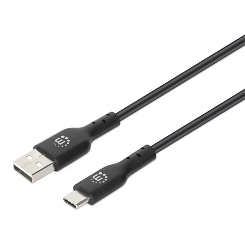 Manhattan Kábel - USB nyomtató kábel (USB2.0, USB-A - USB-B, 2m, Fekete)