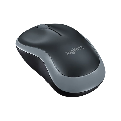 Logitech Egér - M185 (Vezeték nélküli, Optikai, Notebook, 1000 DPI, szürke)