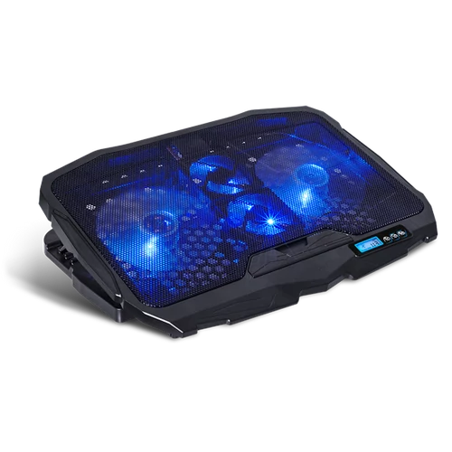 Spirit of Gamer Notebook Hűtőpad 17"-ig - AIRBLADE 600 Blue (15dB; max. 95,14 m3/h; 2x12cm, LED, 2xUSB2.0)