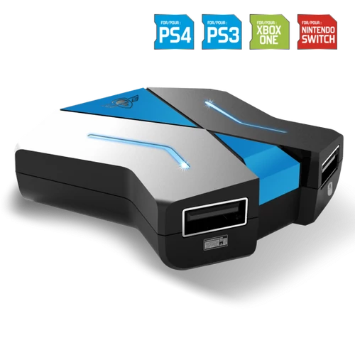 Spirit of Gamer Egér/Billentyűzet adapter konzolokhoz - SOG-CONV1 (3x USB-A, 2x USB-C, Nintendo/PS4/PS3/Xbox One)
