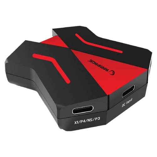 Rampage Egér/Billentyűzet adapter konzolokhoz - SWITCH (3x USB-A, 2x USB-C, PS4/PS3/Xbox One)