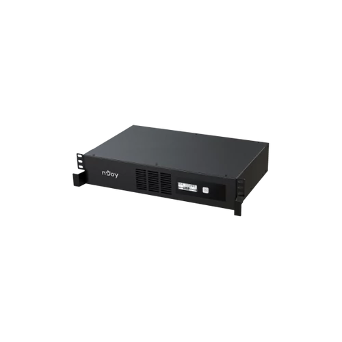 NJOY Szünetmentes 2000VA - Code 2000 (8 IEC C13, line-interaktív, USB menedzsment, szoftver, LCD kijelző, 2U rack)