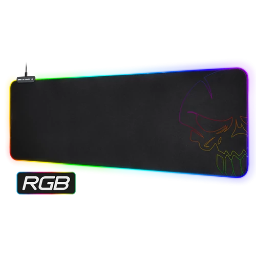Spirit of Gamer Egérpad - RGB Large (RGB háttérvilágítás, 800 x 300 x 4mm; fekete)