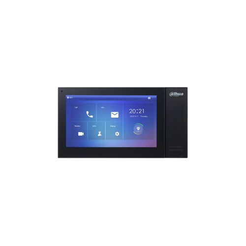 Dahua IP video kaputelefon - VTH2421FW-P (beltéri egység, 7" touch screen, 1024x600, PoE, SD, I/O, fehér)