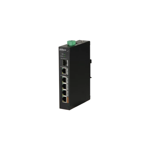 Dahua PoE switch - PFS3106-4ET-60 (4x 100Mbps PoE (60W) + 1x 1Gbps + 1xSFP, 53VDC)