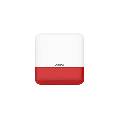 Hikvision AX Pro Sziréna - DS-PS1-E-WE (Kültéri, 110dB, Piros)