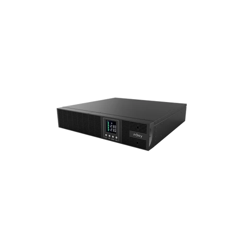NJOY Szünetmentes 2000VA - Aster 2K (8x IEC C13, On-line, RS232, USB, szoftver, LCD kijelző, 2U rack)