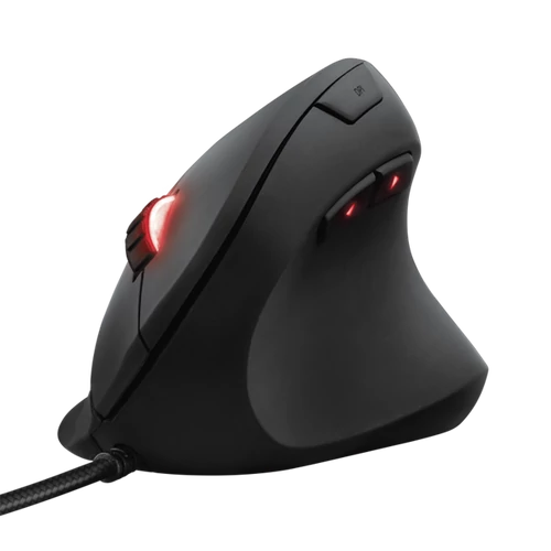 Trust Egér Gamer Ergonómikus - GXT 144 Rexx (Döntött, Optikai érzékelő; 10000DPI; Programozható; 20G gyors; RGB vil.)