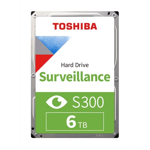 Toshiba Belső HDD 3.5" - S300 Surveillance 6TB (Bulk; Biztonságtechnikai rögzítőkbe; 128MB / 5400RPM)