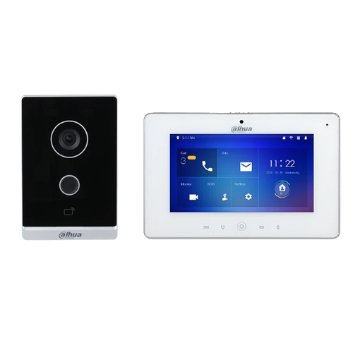 Dahua IP video kaputelefon szett - KTW01 (Wi-Fi / VTO2211G-WP + VTH5221DW-S2)