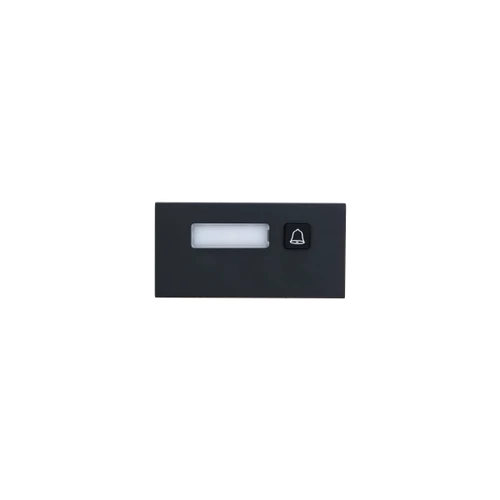 Dahua nyomógomb bővítő modul - VTO4202FB-MB1 (1 nyomógombos, VTO4202F moduláris IP video kaputelefon egységhez, fekete)