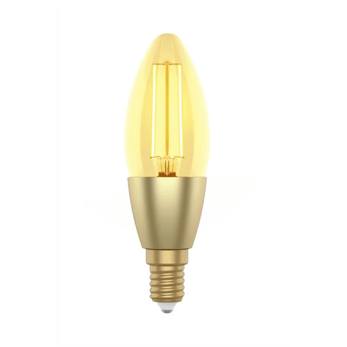 Woox Smart Home Filament candle design LED Izzó - R5141 (E14, 4,9W, 470 Lumen, warmw2700K/coldw6500k, Wi-Fi, 15000h)