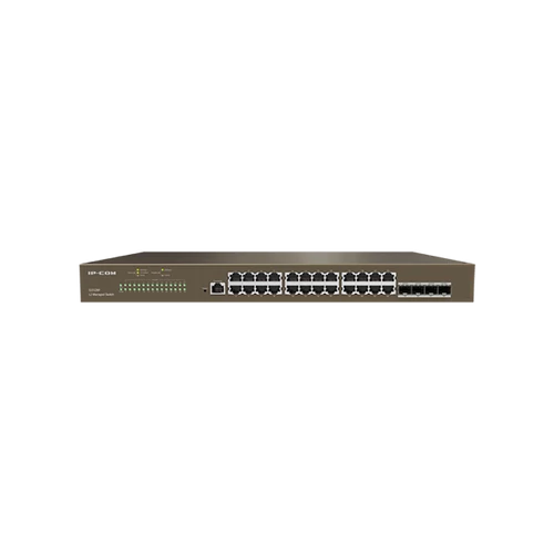 IP-COM Switch Vezérelhető - G3328F (24x1Gbps; 4x SFP; 1x console port; L2)