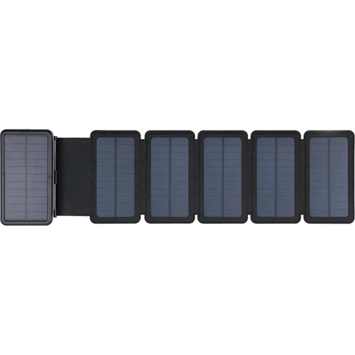 Sandberg Akkubank - Solar 6-Panel Powerbank 20000 (napelemes; kültéri; IPX4 cseppálló; LED lámpa; 2xUSB-A+USB-C)