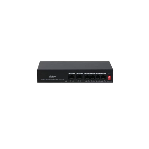 Dahua PoE switch - PFS3006-4ET-36 (4x100Mbps af/atPoE+ 2x100Mbps port, 36W)