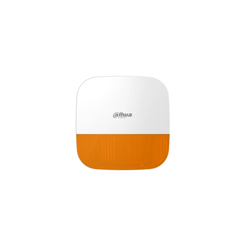 Dahua Vezeték nélküli kültéri sziréna - AirShield ARA13-W2 Narancs (IP65; 110dB; LED; 868MHz, AES128, 12VDC+Akku; Mabisz