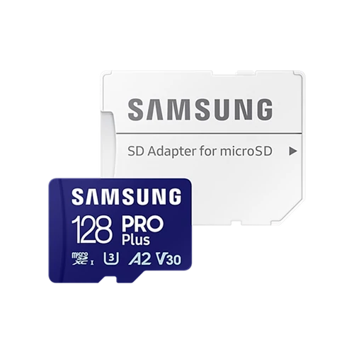 Samsung MicroSD kártya - 128GB MB-MD128SA/EU (PRO PLUS, R180/W130, adapter, 128GB)