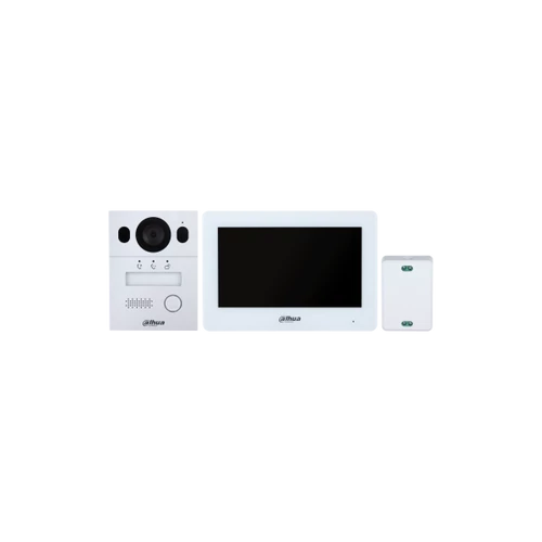 Dahua Digitális video kaputelefon szett 2 vezetékes - KTX01(F) (VTO2003F + VTH5123H-W (Wifi) + VTNC1003C + VTM114)
