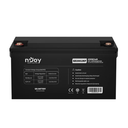 NJOY akkumulátor - GE15012KF (12V/150Ah, T11, zárt, gondozás mentes, GEL)