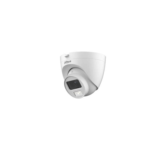Dahua Analóg turretkamera - HAC-HDW1200CLQ-IL-A (SmartColor, 2MP, 2,8mm, kültéri, IR20m+LED20m, IP67, mikrofon, 12VDC)