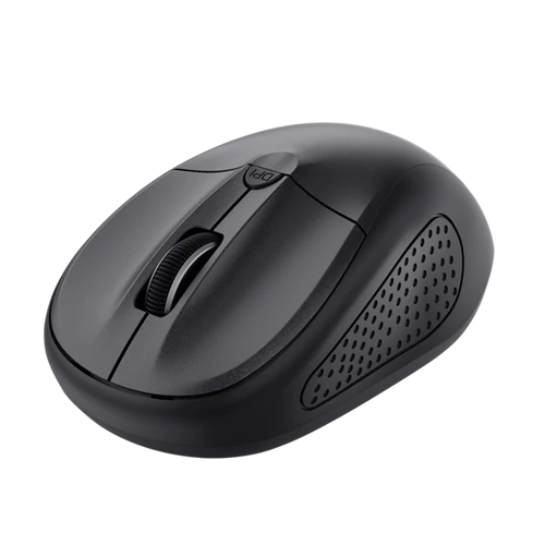 Trust Egér Notebook Vezeték Nélküli - Primo Bluetooth (Optikai érzékelő; 1600dpi; Beépített akkumulátor; fekete)