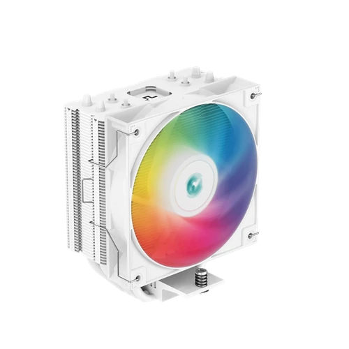 DeepCool CPU Cooler - AG400 WH ARGB (31,6 dB; max, 128,93 m3/h; 4pin, 4 db heatpipe, 12cm, PWM, A-RGB LED, fehér)