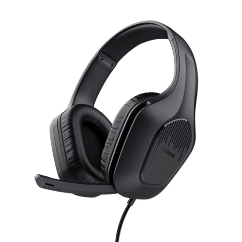 Trust Fejhallgató - GXT415 Zirox (multiplatform; nagy-párnás; mikrofon; hangerőszabályzó; 3.5mm jack; fekete)
