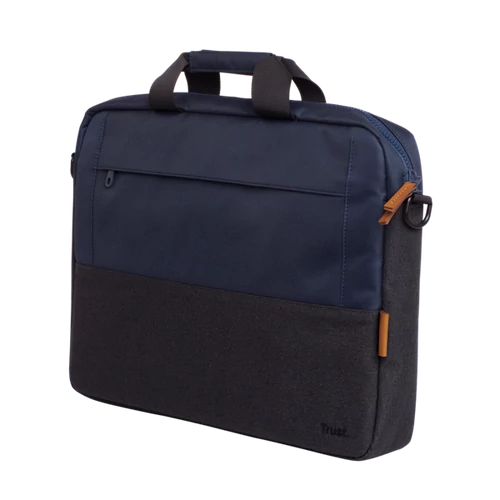 Trust Notebook Táska 16" - Lisboa (2 rekesz, vállpánt, kék; 40%-ban újrahasznosított)