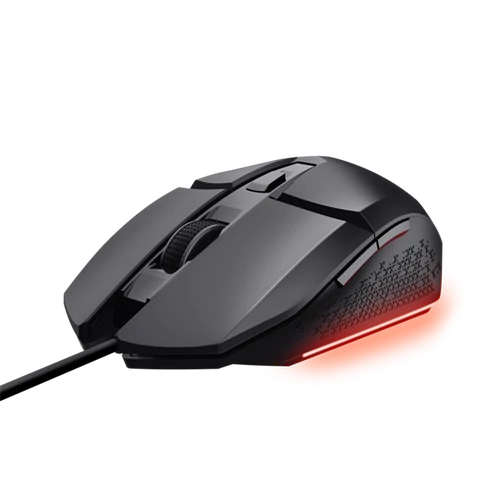 Trust Egér Gamer Vezetékes - GXT109 Felox (Optikai érzékelő; max6400DPI; 6 gomb; LED; fekete)