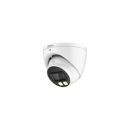 Dahua Analóg turretkamera - HAC-HDW1500T-IL-A (SmartColor, 5MP, 2,8mm, kültéri, IR40m+LED40m, IP67, mikrofon, 12VDC)