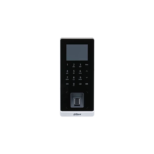 Dahua beléptető vezérlő - ASI2212H-DW (LCD kijelző, IC/ID card + kód + ujjlenyomat, RS-485/Wiegand/RJ45, I/O)