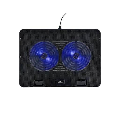 Bluestork Notebook Hűtőpad 17"-ig - NB-COOLER-ONE (LED, 2xUSB-A)