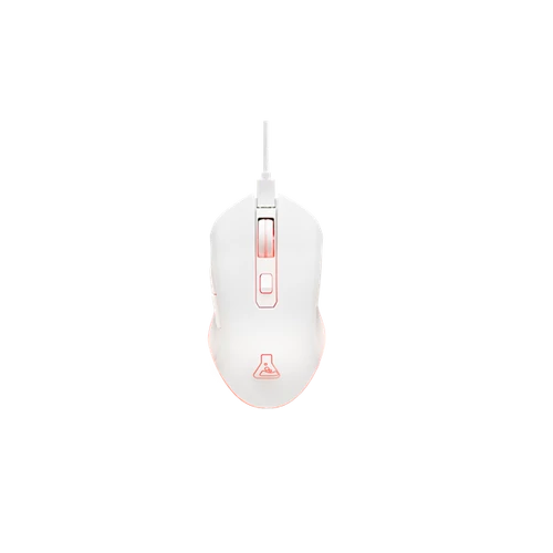 The G-Lab Vezeték nélküli Gamer Egér - KULT HELIUM WL W(3200 DPI, 6 gomb, makro,  RGB LED, fehér)