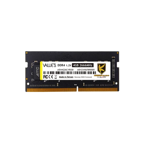 Kingsman Memória Notebook - 4GB DDR4 (2666Mhz, CL19, 1.2V)