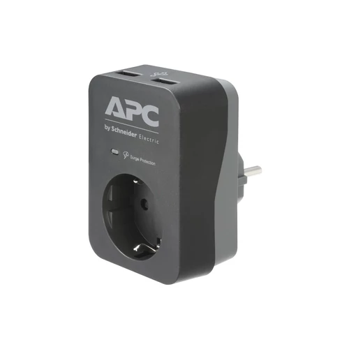 APC SurgeArrest 1 Outlet 2USB Black 230V