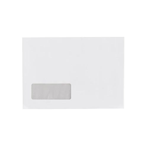 Boríték LC/5 enyvezett bélésnyomott bal ablakos 35x90mm 162x229mm B20A20 Bluering® fehér