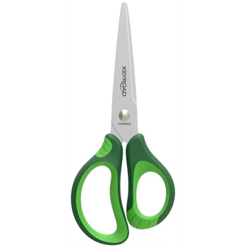 Olló 13 cm tompa fejű Keyroad Soft Grip vegyes színek