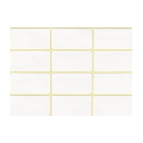 Etikett címke, 20x38mm, 5 lap, 12 címke/lap
