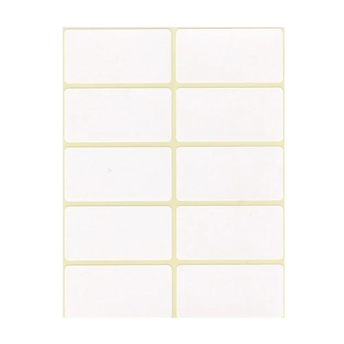 Etikett címke, 25x50mm, 6 lap, 10 címke/lap