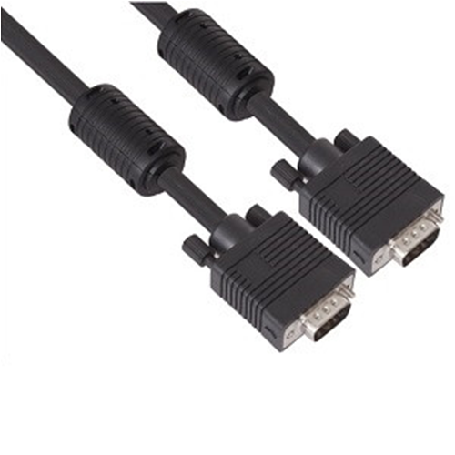 VCOM kábel monitorkábel 5m, fekete, VGA, prémium