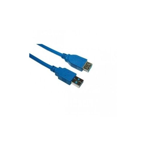 VCOM kábel USB 3.0 hosszabbítókábel 1,8m kék, prémium (AMAF)