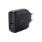Trust Telefon töltő - Maxo (1port 65W USB-C; fekete; hálózati csatlakozó; telefon és notebook töltésére (5-20V))
